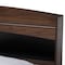 Baxton Studio Christopher Walnut Finished Wood Queen Size Platform Bed with Shelves 164-10514 - alternate 7